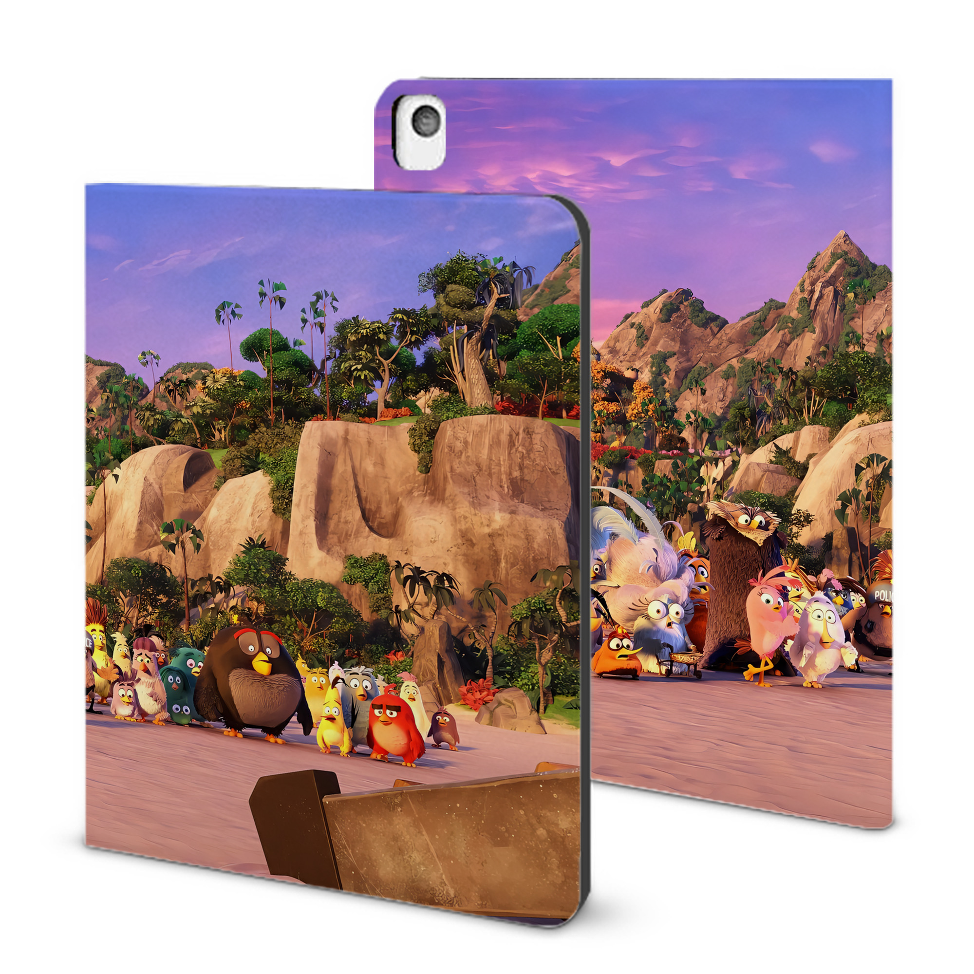 （画像用） Angry Birds アングリーバード IPadケース ペンホルダー付き ブックスタイルデザイン